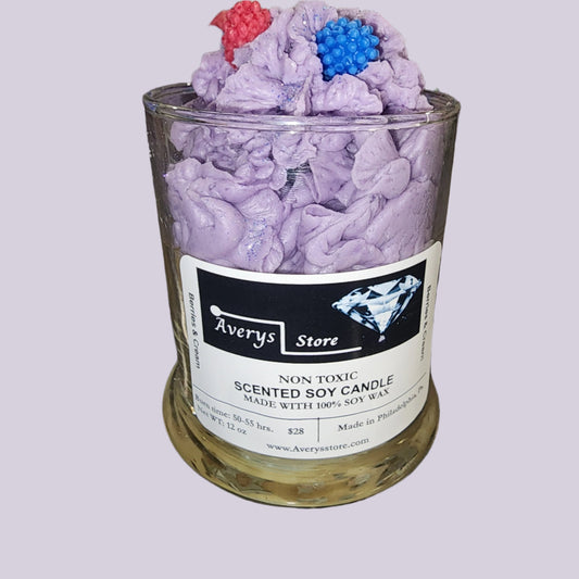 Berries and Cream Candle - 12 Ounces