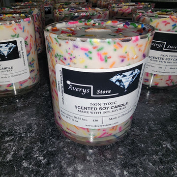 Birthday Vanilla Buttercream Candle - 11 Ounces