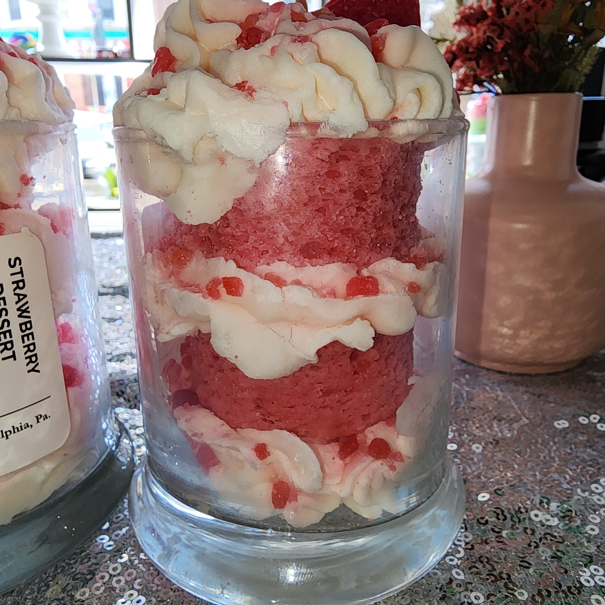 Strawberry Dessert Candle - 12 Ounces