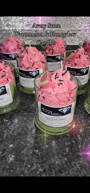 Watermelon and Honeydew Candle - 12 Ounces